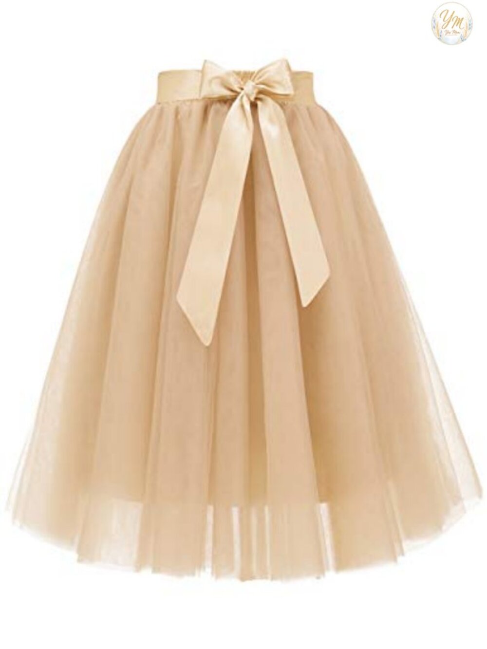 Women's Tulle Skirt Knee Length 6-Layered Fairy Tutu Skirt